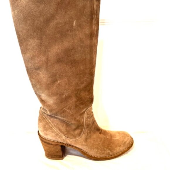 F+B Beige Suede Boots - Picture 3 of 5